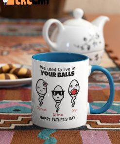 We Used To Live In Your Balls Mug Gifts For Father Days 3