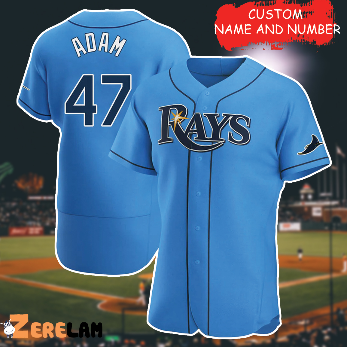 Rays '47 Brand Light Blue Tropicana Field T-Shirt