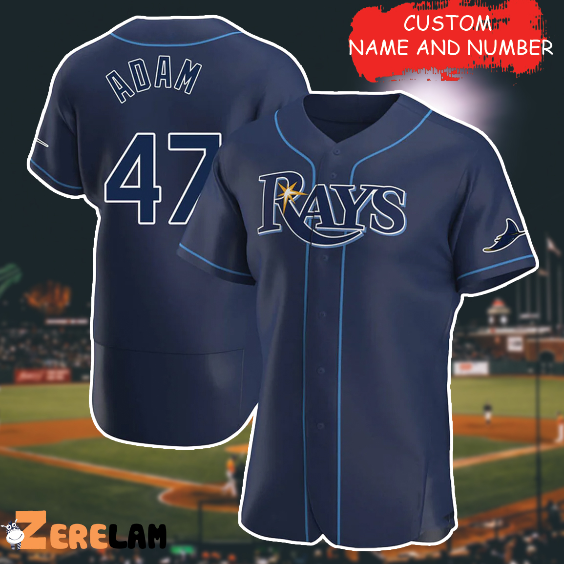 Women's Tampa Bay Rays Randy Arozarena Navy 56 Baseball Jersey, Perfect Gifts For Fan