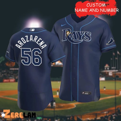 Women’s Tampa Bay Rays Randy Arozarena Navy 56 Baseball Jersey, Perfect Gifts For Fan