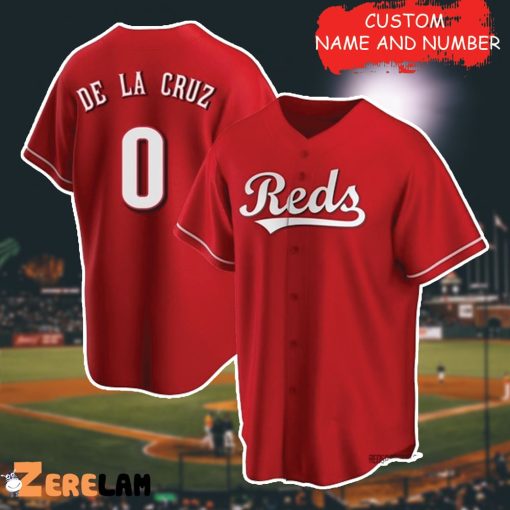 Youth Elly De La Cruz Cincinnati Reds Baseball Jersey