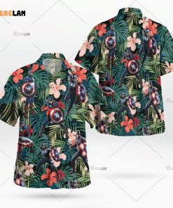 Captain America Tropical Hawaiian Shirt