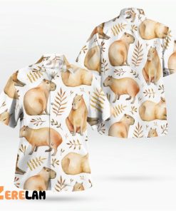 Capybara Summer Aloha Beach Hawaiian Shirt