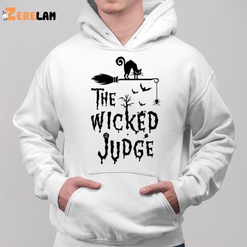 Cat Halloween Theme The Wicked Judge Shirt