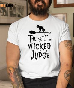 Cat Halloween Theme The Wicked Judge Shirt 9 1