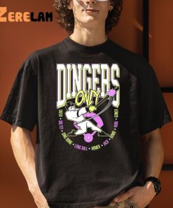 Dingers Only Tater Big Fly Ding Dong Longball Shirt 1 1