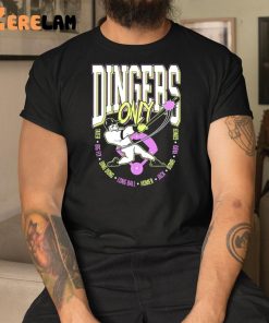 Dingers Only Tater Big Fly Ding Dong Longball Shirt 3 1