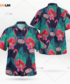 Flamingo Dr Pepper Hawaiian Shirt