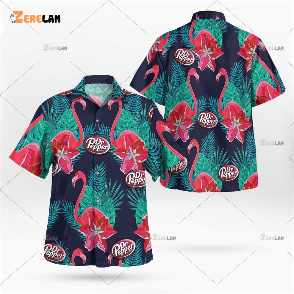 Flamingo Dr Pepper Hawaiian Shirt - Zerelam