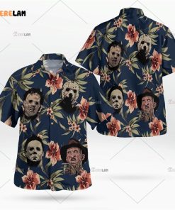 Horror Characters Freddie Tropical Hawaiian Shirt