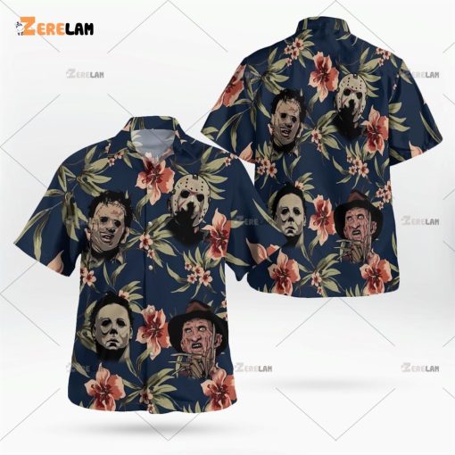 Horror Characters Freddie Tropical Hawaiian Shirt