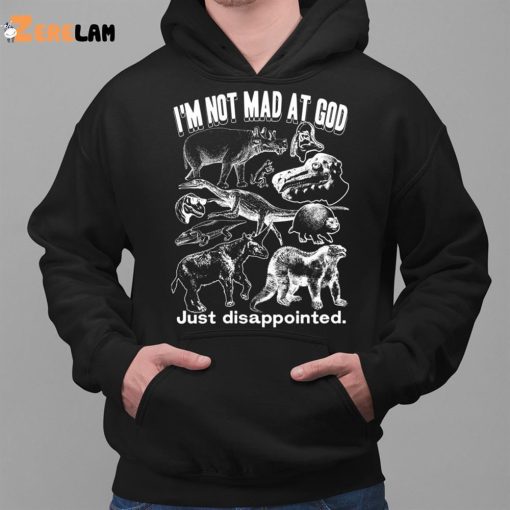 I Not Mad At God Just Disappointed Shirt