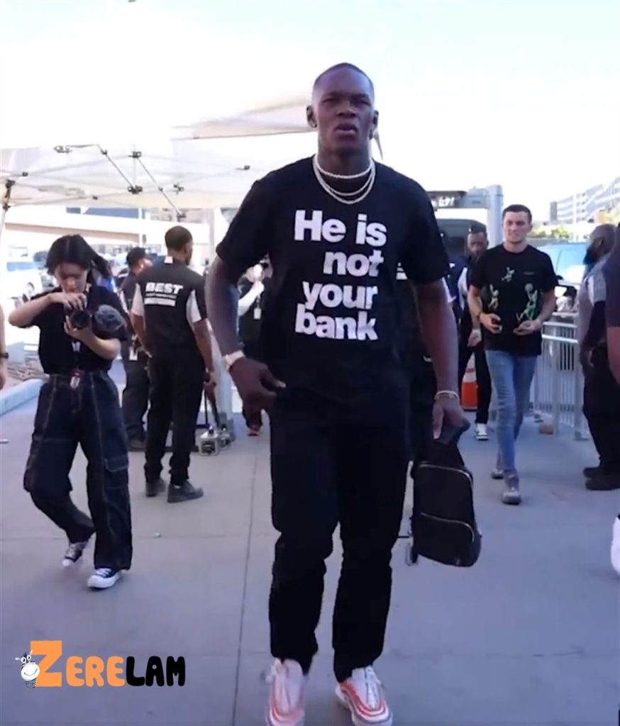 Israel Adesanya He is Not Your Bank Shirt – A UFC Legend and a Fashion Icon 1