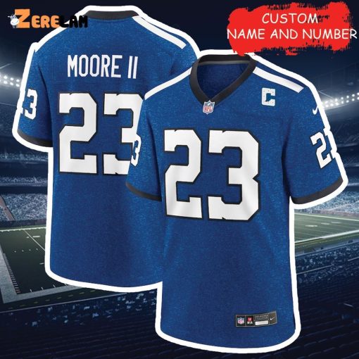 Kenny Moore II Indianapolis Colts Blue Indiana Nights Alternate Jersey