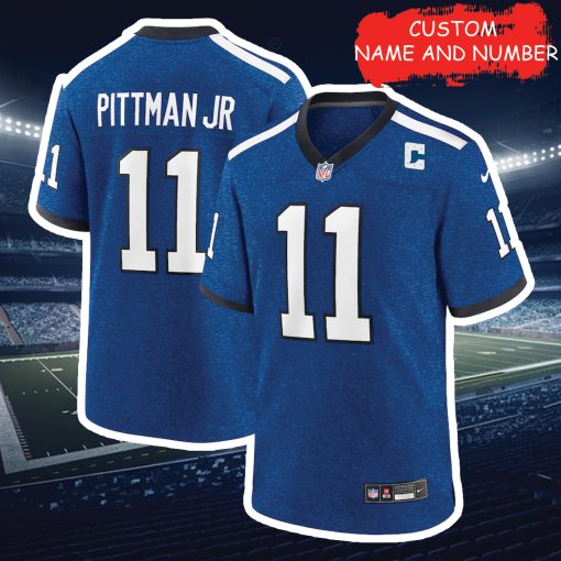 Michael Pittman Jr. Indianapolis Colts Blue Indiana Nights Alternate Jersey