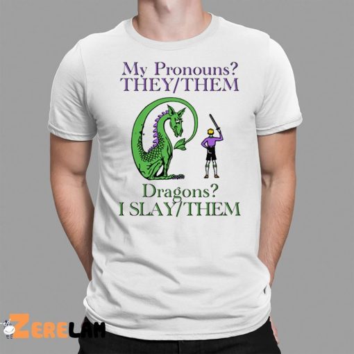 My Pronouns They Them Dragons I Slay Them Shirt