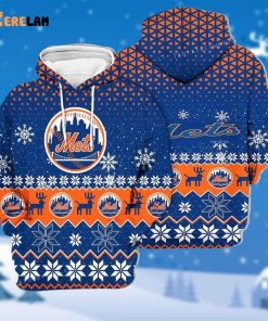 New York Mets Sports Football American Ugly Christmas 3D Hoodie