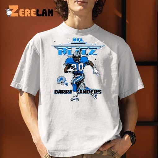 Nfl Blitz Lions Barry Sanders Shirt