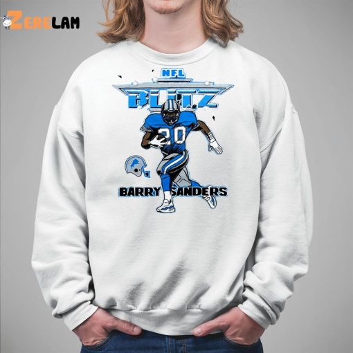 Nfl Blitz Lions Barry Sanders Shirt