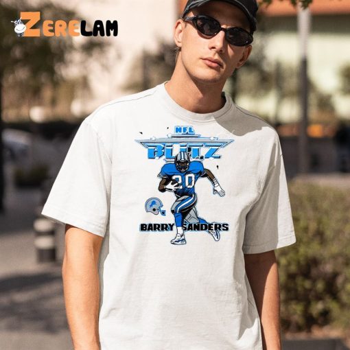 Nfl Blitz Lions Barry Sanders Shirt