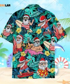 Santa Claus Christmas Aloha Hawaiian Shirt For Men Women 3