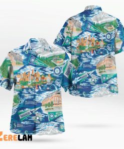 Seattle Mariners Scenic Hawaiian Shirt