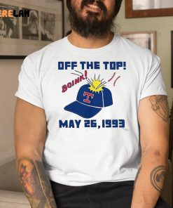 Texas Rangers Boink Off The Top May 26 1993 Shirt