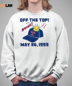 Texas Rangers Boink Off The Top May 26 1993 Shirt 5 1