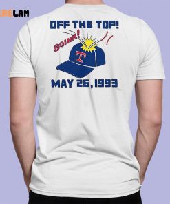 Texas Rangers Boink Off The Top May 26 1993 Shirt 7 1