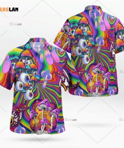 Trippy Mushroom Hawaiian Shirt