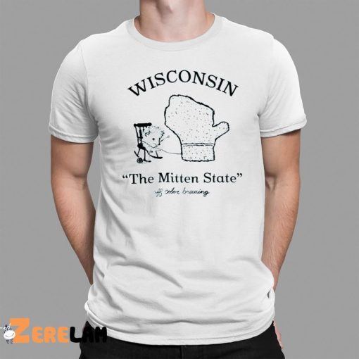 Wisconsin The Mitten State Off Color Brewing Shirt