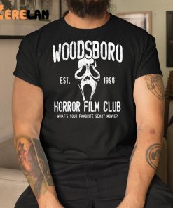 Woodsboro Horror Film Club Whats Your Favorite Scary Movie Shirt 3 1