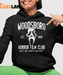 Woodsboro Horror Film Club Whats Your Favorite Scary Movie Shirt 4 1