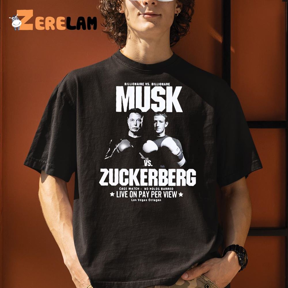 Zuckerberg Vs Musk Cage Match Shirt Shirt 1 1