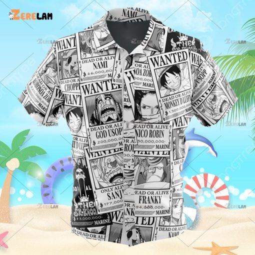Aloha Strawhat One Piece Button Up Hawaiian Shirt