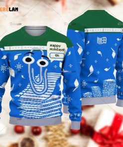 Clippy Is Front And Center On Microsoft Latest Christmas Ugly Sweater