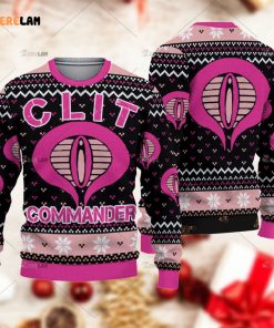 Clit Commander Christmas Ugly Sweater