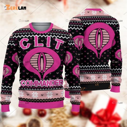 Clit Commander Christmas Ugly Sweater