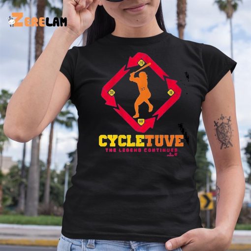 Cycletuve The Legend Continutes shirt