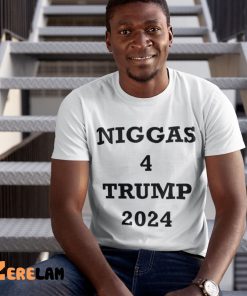 Derrick Gibson Niggas For Trump 2024 Shirt