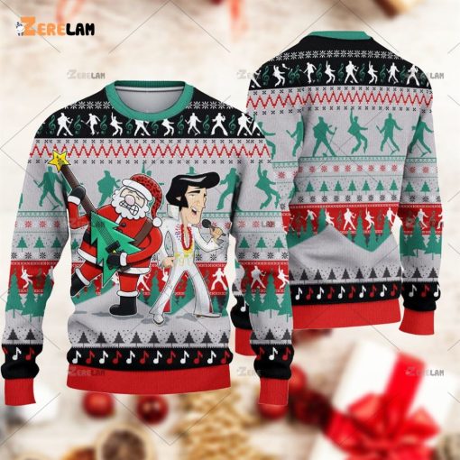 Elvis Presley Ugly Sweater, Elvis Presley Christmas Ugly Sweater