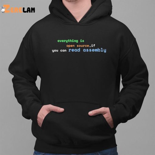 Everything Is Open Source If You Can Read Assembly Shirt