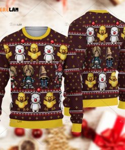 Final Fantasy Classic 8bit Christmas Ugly Sweater