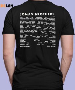 Five Albums One Night Jonas Brothers Shirt