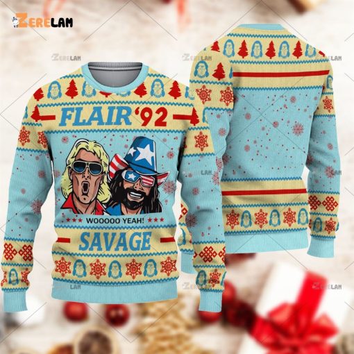 Flair 92 Savage Christmas Ugly Sweater