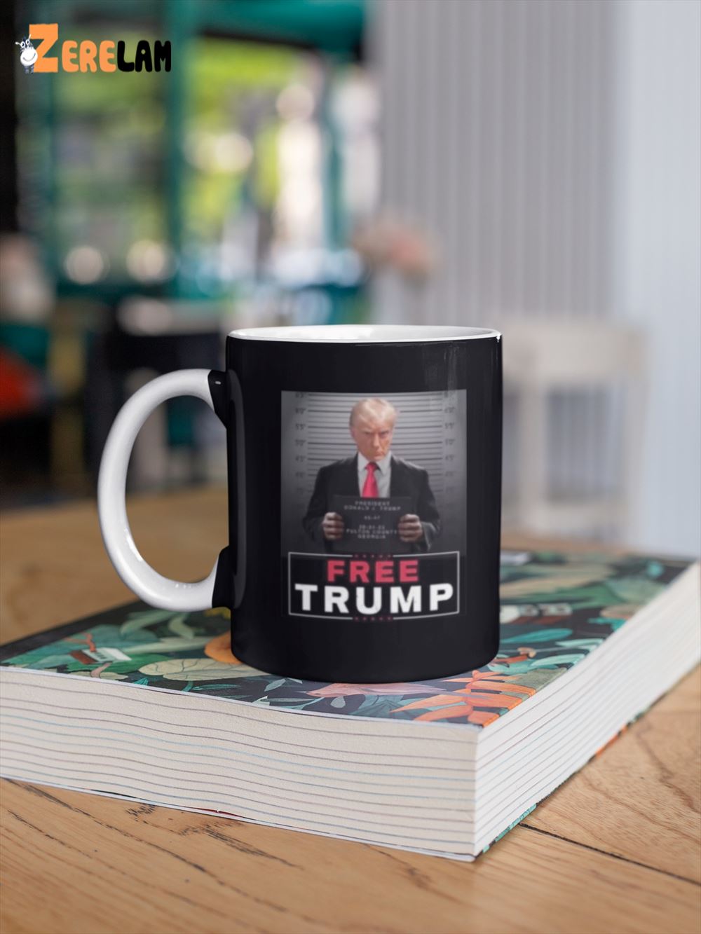 Trump Mugshot - 11 Ounce Coffee Mug - Trump 2023 Jail Mugshot - Coffee Cup  (WHITE)