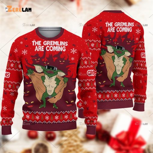 Gremlins The Gremlins Are Coming Christmas Ugly Sweater