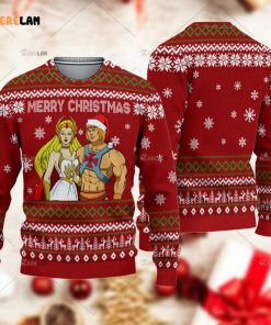 He Man and She Ra Symbol Christmas Ugly Sweater