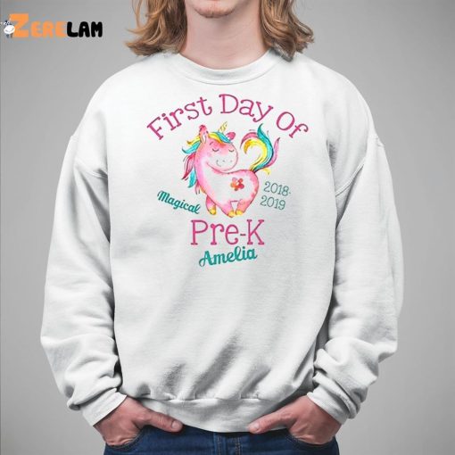 Horse First Day Of Kindergarten Shirt