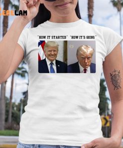 How It Started How Its Going Donald Trump Mugshot Shirt 6 1